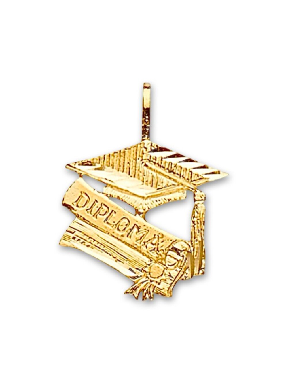 14K Gold Graduation Cap Charm for Graduates By Tehrani Jewelry